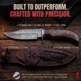 Bear Hunter Damascus Hunting Knife, photo 3