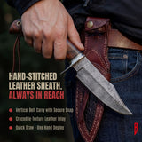Bear Hunter Damascus Hunting Knife, photo 5