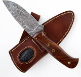 Karambit Desert Fox Damascus Hunting Knife