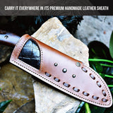 Hunter's Skinner Damascus Hunting Knife