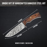 Hunter's Skinner Damascus Hunting Knife