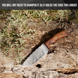 Hunter's Skinner Damascus Hunting Knife