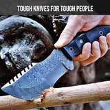 Tracker Damascus Hunting Knife