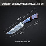Jaguar Hunter Damascus Knife
