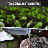 Jaguar Hunter Damascus Knife