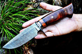 Wild Tiger Damascus Hunting Knife