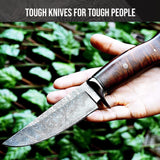 California Damascus Hunting Knife