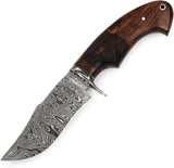Snake Hunter Damascus Hunting Knife