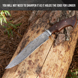 Screaming Eagle Damascus Hunting Knife