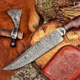 Screaming Eagle Damascus Hunting Knife