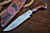 Hard Rock Damascus Hunting Knife