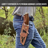 Hard Rock Damascus Hunting Knife