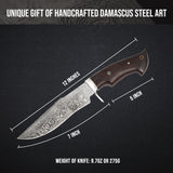 Leopard Hunter Damascus Knife