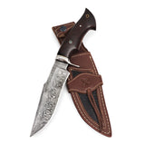 Leopard Hunter Damascus Knife
