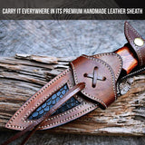 Rabbit Hunter Damascus Knife