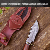 Viper Hunter Damascus Hunting Knife