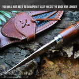 Cougar Hunter Damascus Knife