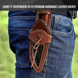 Cougar Hunter Damascus Knife