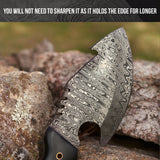 Bald Eagle Damascus Hunting Knife