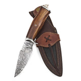 Cheetah Hunter Damascus Hunting Knife