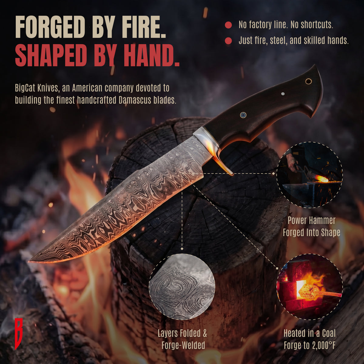 Leopard Hunter Damascus Knife, photo 7