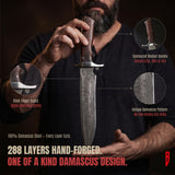 Patriot Damascus Hunting Knife, photo 2