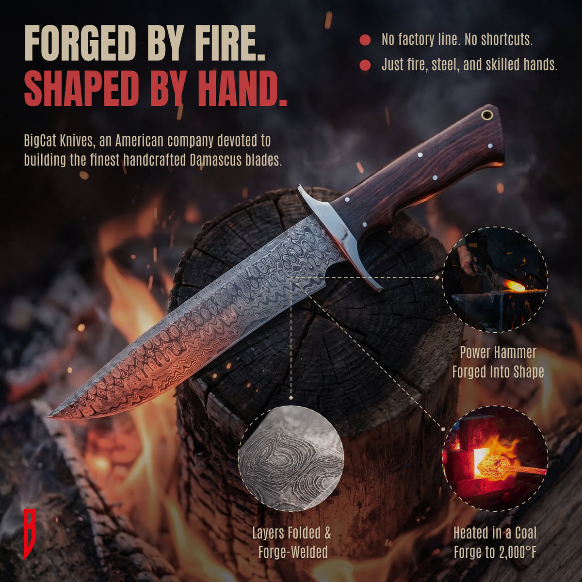 Patriot Damascus Hunting Knife, photo 7