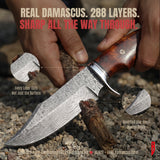 Bear Hunter Damascus Hunting Knife, photo 4