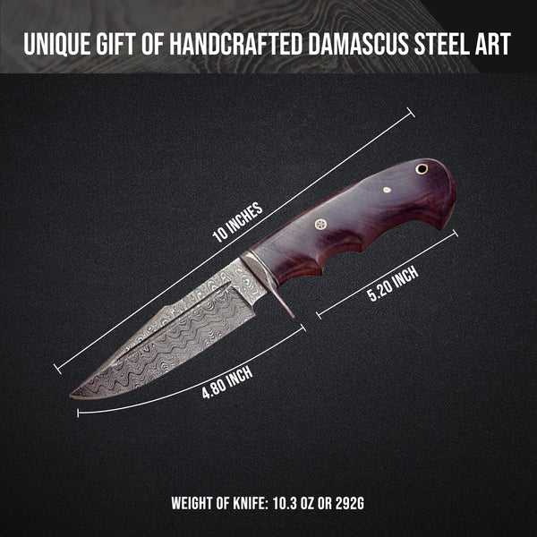 Deer Hunter Damascus Knife