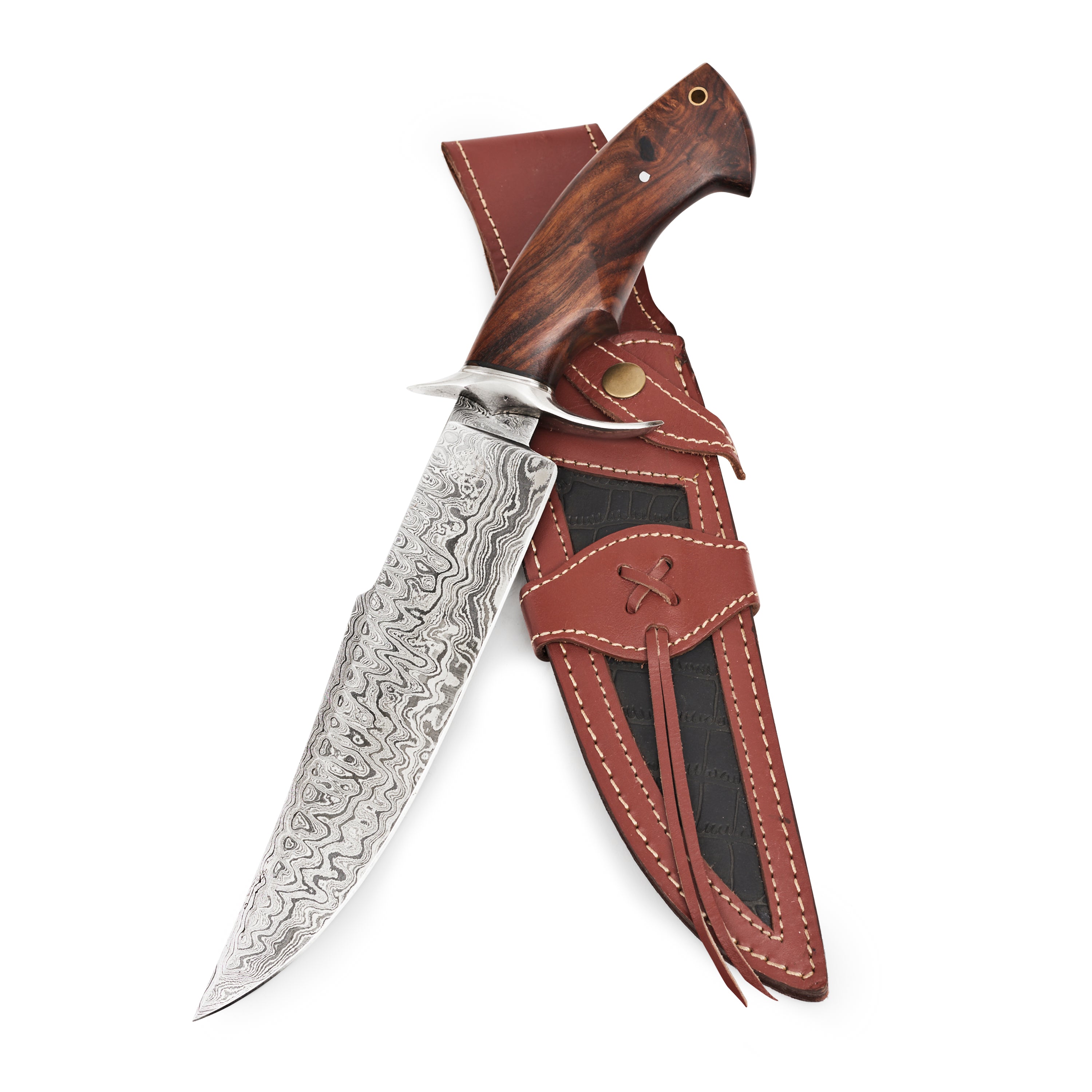 Screaming Eagle Damascus Hunting Knife – Bigcat Knife